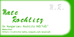 mate rochlitz business card